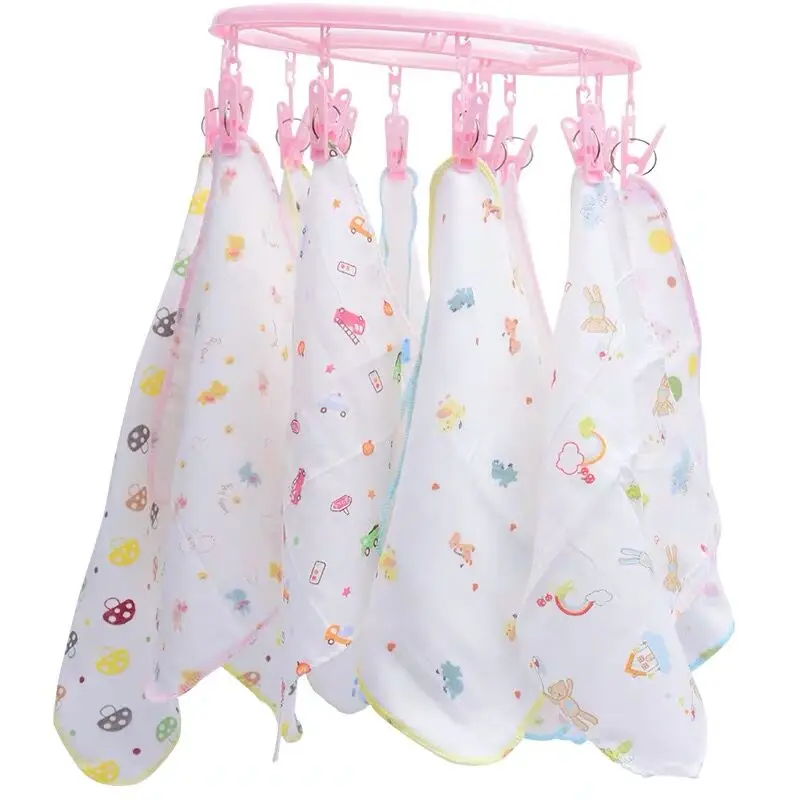 

Детские нагрудники 10 шт./лот, 2-слойные марлевые Слюнявчики, детские нагрудники с мультяшным дизайном, нагрудники