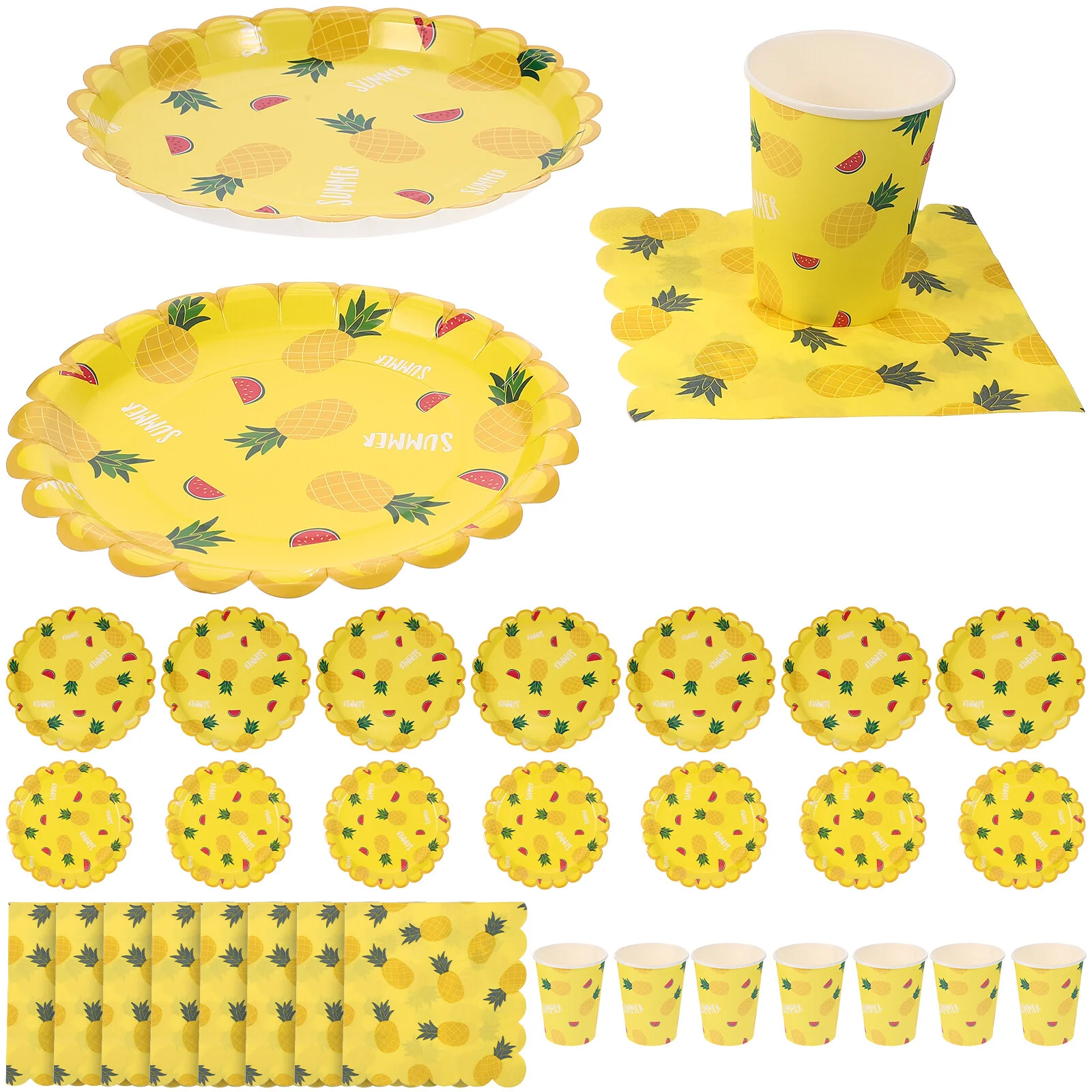 

Juice Glass Party Plate Supply Supplies Paper Cup Creative Napkin Printing Tableware Dinnerware Disposable Cups