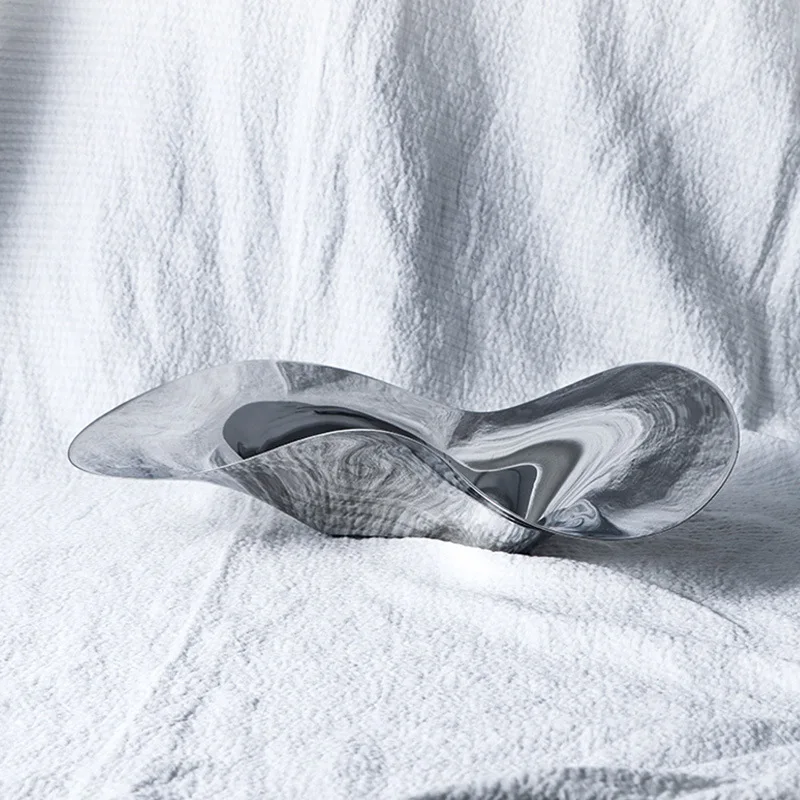 Роскошная уникальная декоративная тарелка из нержавеющей стали Сервировочная