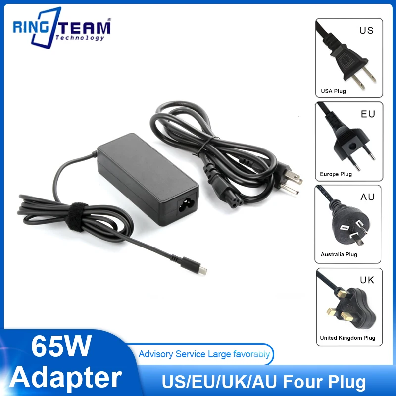 

Адаптер питания PD USBC, 65 Вт, Тип C, Type-C для Sony A7C A7R3 A1 ZV-E10 для Nikon D780 Z50 Zfc для ноутбука Lenovo