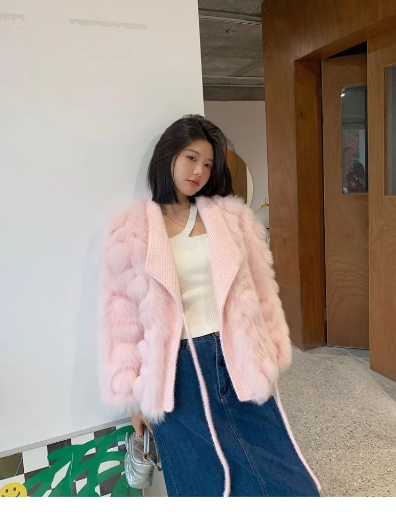 Small Crowd Design Feeling Imitation Fox Fur Coat Women's 2022 Winter New Young Fashion Cardigan Elegant Women's Coat