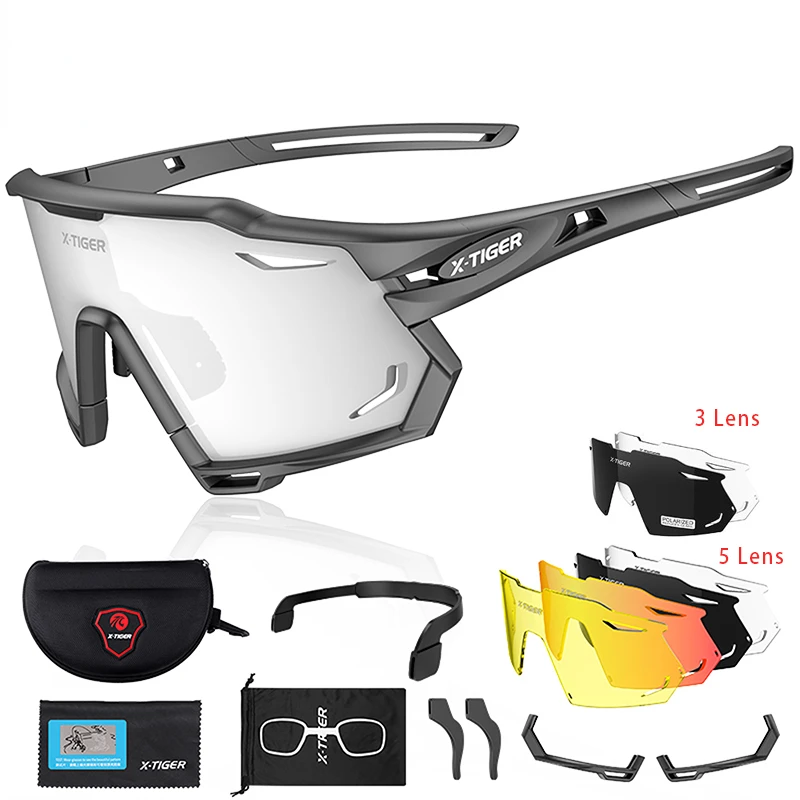 

Cycling Glasses UV400 Photochromic Cycling Sunglasses Sports Polarized Men's Sunglasses MTB Racing Bike Glasses Eyewear