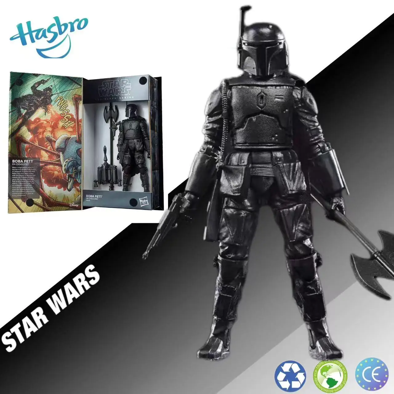 

Hasbro Star Wars Black Serie SDCC 2022 Comic Wrap Boba Fett Action Figure Model Toy Collection Hobby Gift