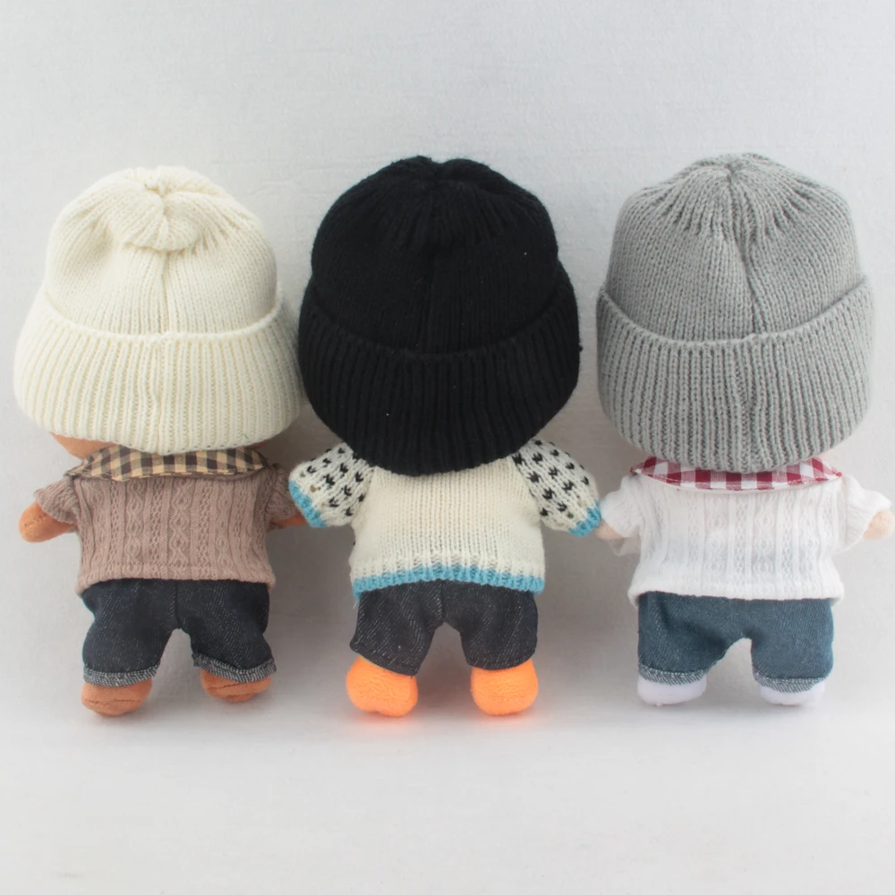 20cm Plush Toy Clothes Winter Vintage Sweater Knitwear Cute Soft Exo Dolls Accessories Children's Toys Birthday Christmas Gift - купить