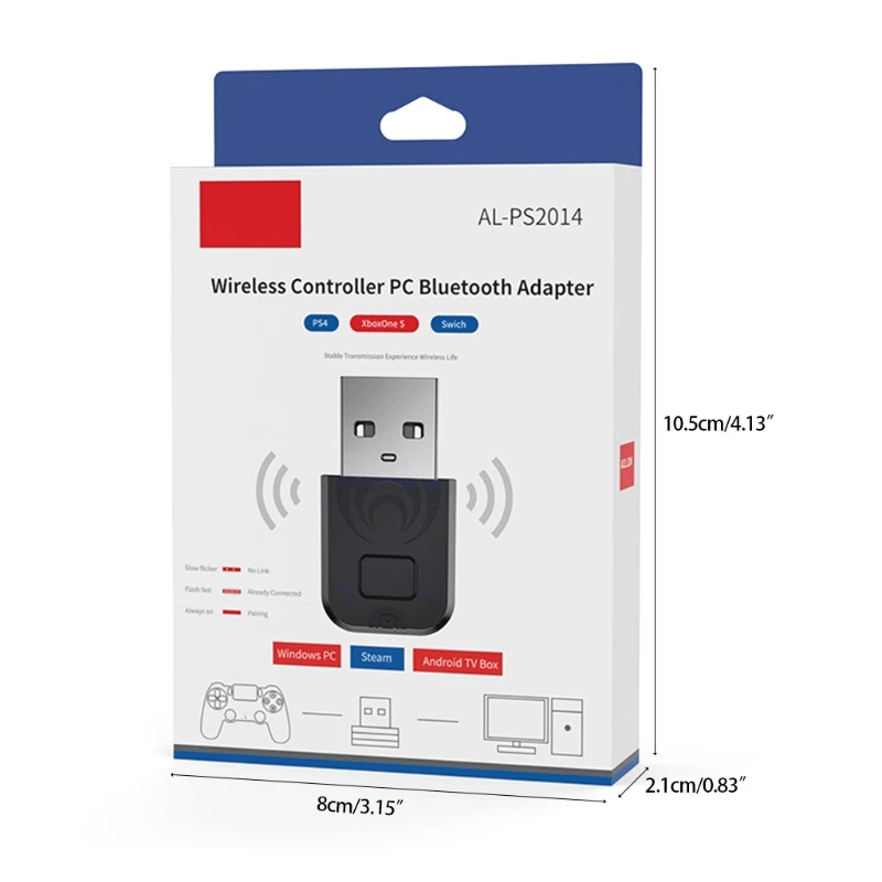 Bluetooth-адаптер совместимый с USB 5 0 + адаптер EDR USB-приемник для X-box One S Switch Pro PS4