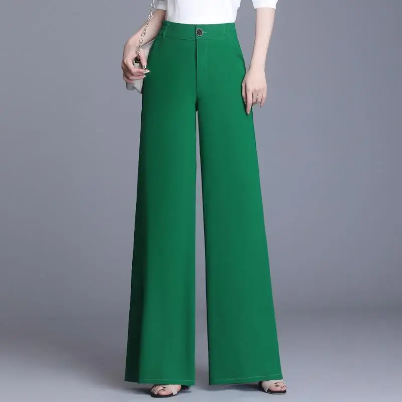 

Women New 2022 Spring Summer Latin Dance Modern Dance Pants Female High Waist Wide Leg Pants Lady Dancing Wear Trousers H57