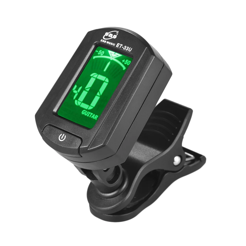 

eno ET-33U Portable Clip-On Tuner LCD Display for Guitar Chromatic Ukulele