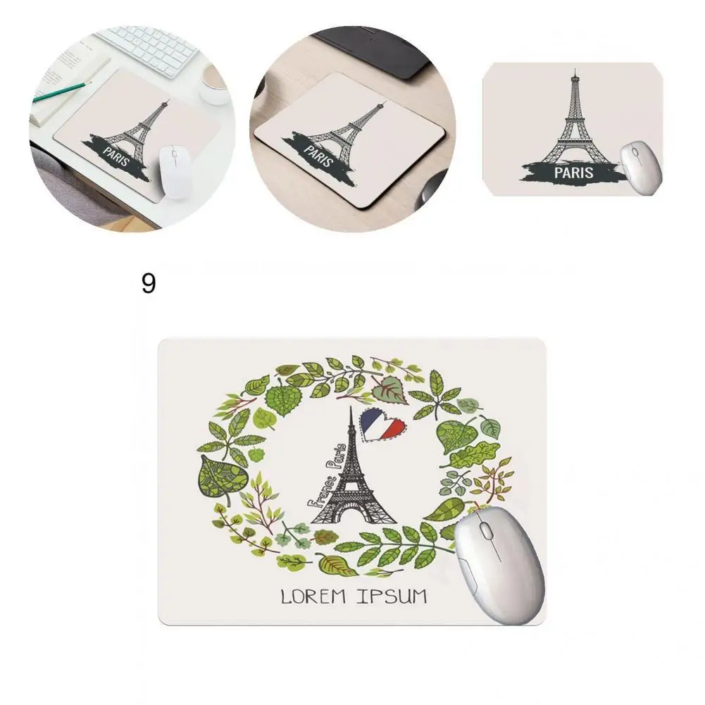 

Rubber Creative Eiffel Tower Computer Keyboard Mouse Pad Durable Keyboard Pad Wear-resistant for Laptop