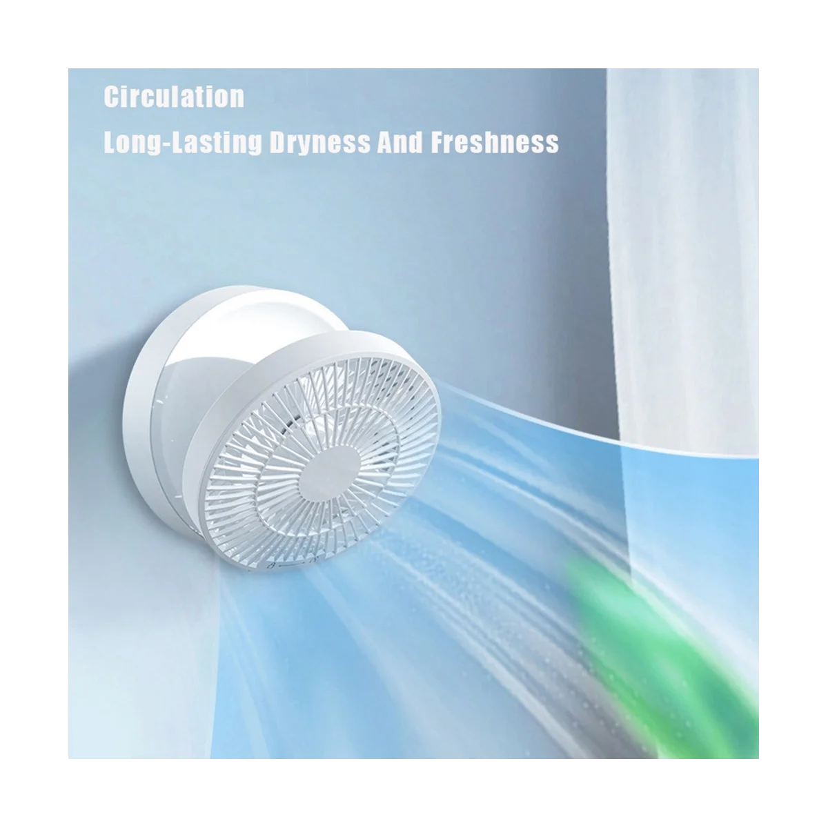 Складной портативный вентилятор с зарядкой через USB 4000 мАч настольный