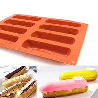 8 cavity cake tools silicone classic collection shapes finger orange non stick 8 forms silicone baking mold