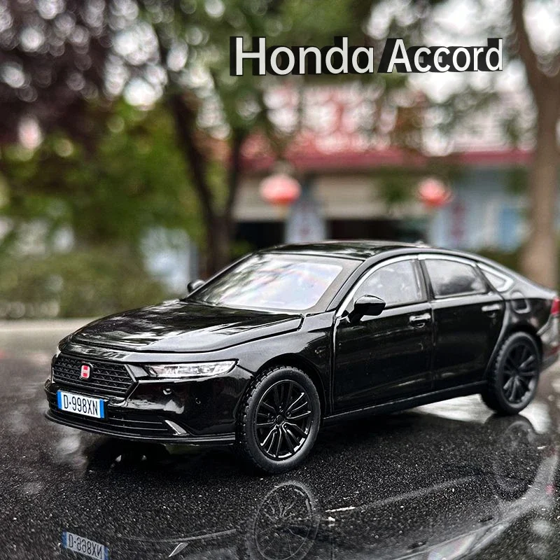 Новинка 2024 модель автомобиля Honda Accord из сплава со звуком и фотоэлементом детская