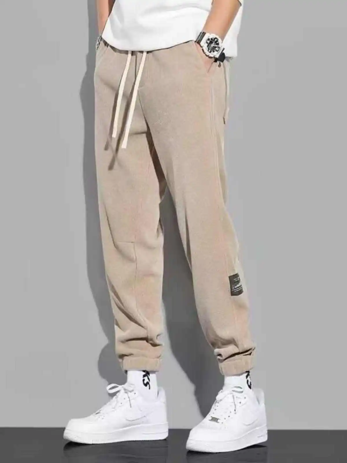 Весенне-осенние вельветовые повседневные длинные брюки для внешней торговли