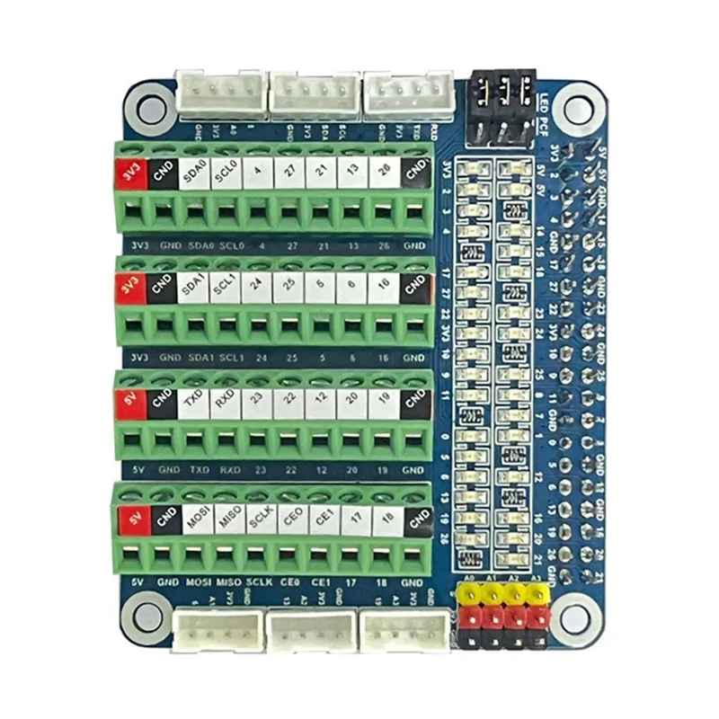 Фото Y43A-1 набор платы расширения GPIO плата расширения для Raspberry Pi LED GPIO тестовая плата ADC/DCA датчик №3
