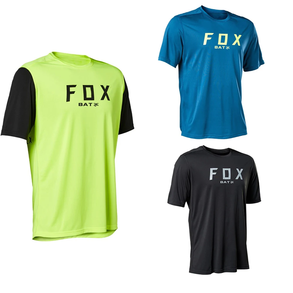 

New Motocross BAT Fox Mtb Downhill Jersey MX Cycling Mountain Bike DH Maillot Ciclismo Hombre Quick Dry Jersey Racing 2021