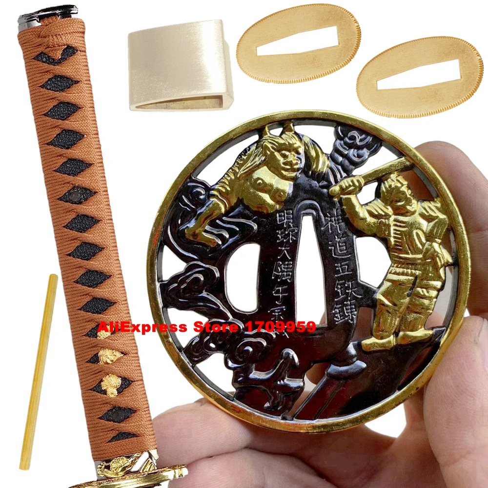 Рукоятка из сплава Tsuka длиной 26 см защитная накладка Tsuba фучи Кашира менуки хабаки