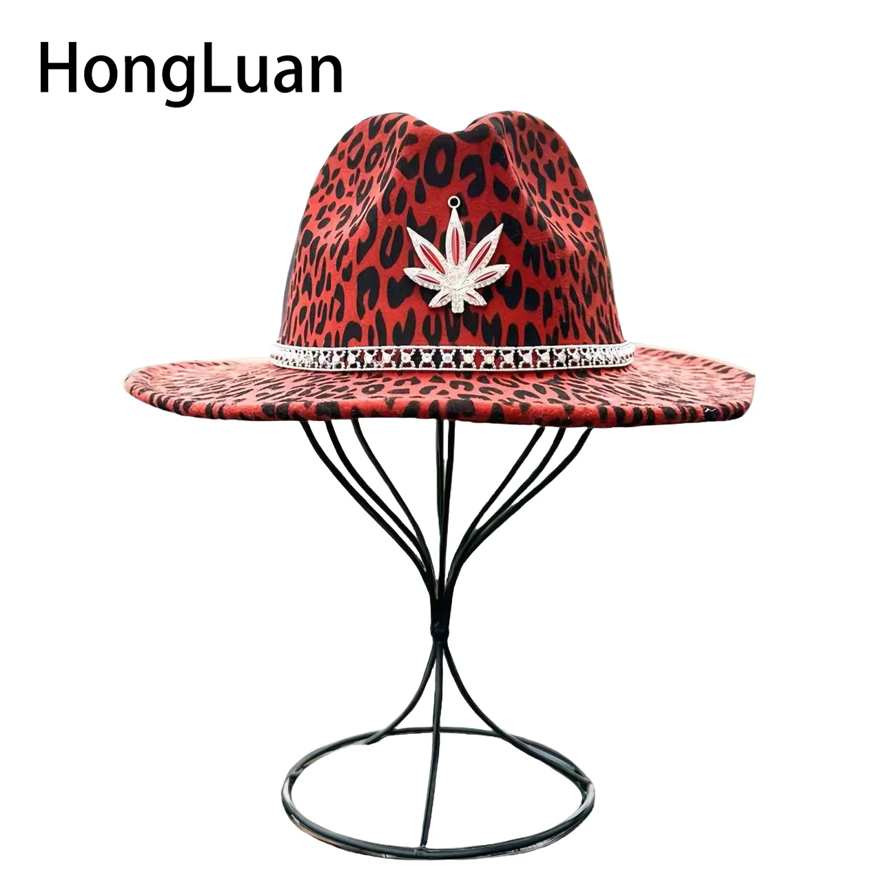 Красная ковбойская шляпа с леопардовым принтом для девичника вечеринки взрослых