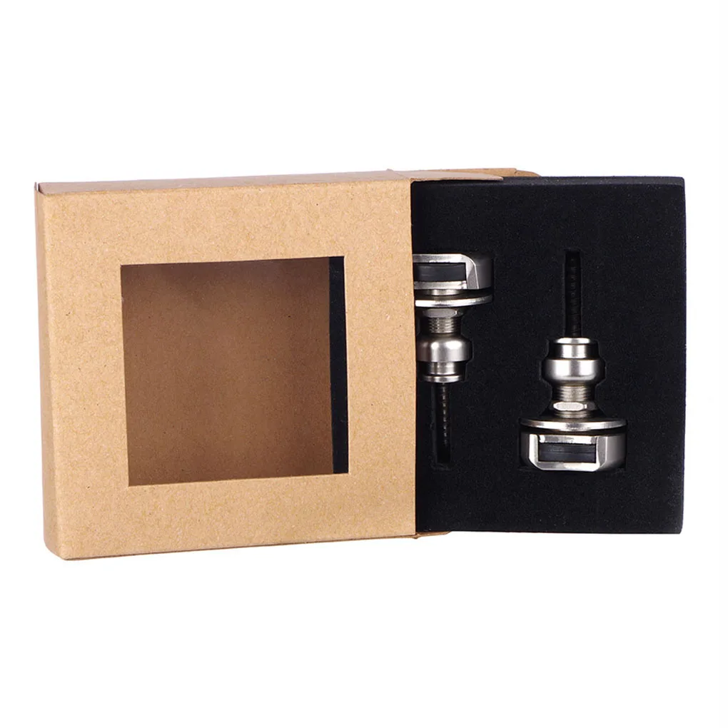 

1 Pair Guitar Strap Locks Peg Pins Copper Alloy Guitar Strap Mount Flat Head Buttons Accessories