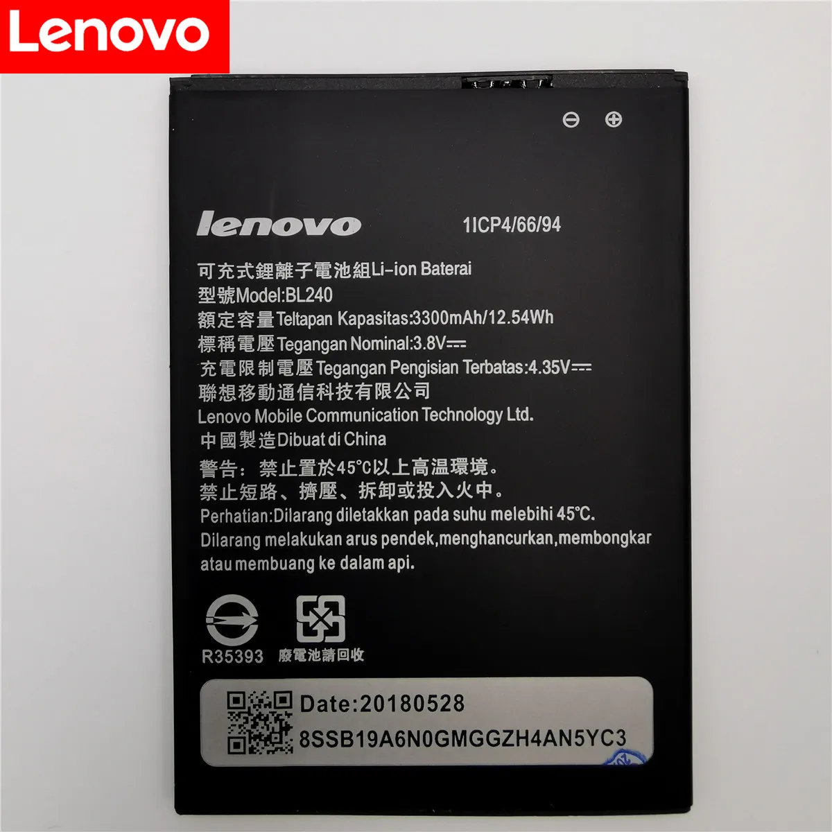 

BL240 3300mAh Battery For Lenovo A936 Note 8 Note8 Replacement Batterie Batterij Bateria