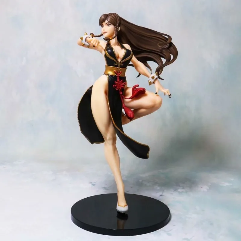 

23cm Street Fighter Anime Figures Chun Li Combat Uniform Action Figure PVC Statue Decorative Collection Model Doll Gift Kid Toys