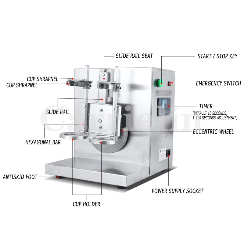 Машина-качалка с двойной головкой шейкер для молока электрическая машина