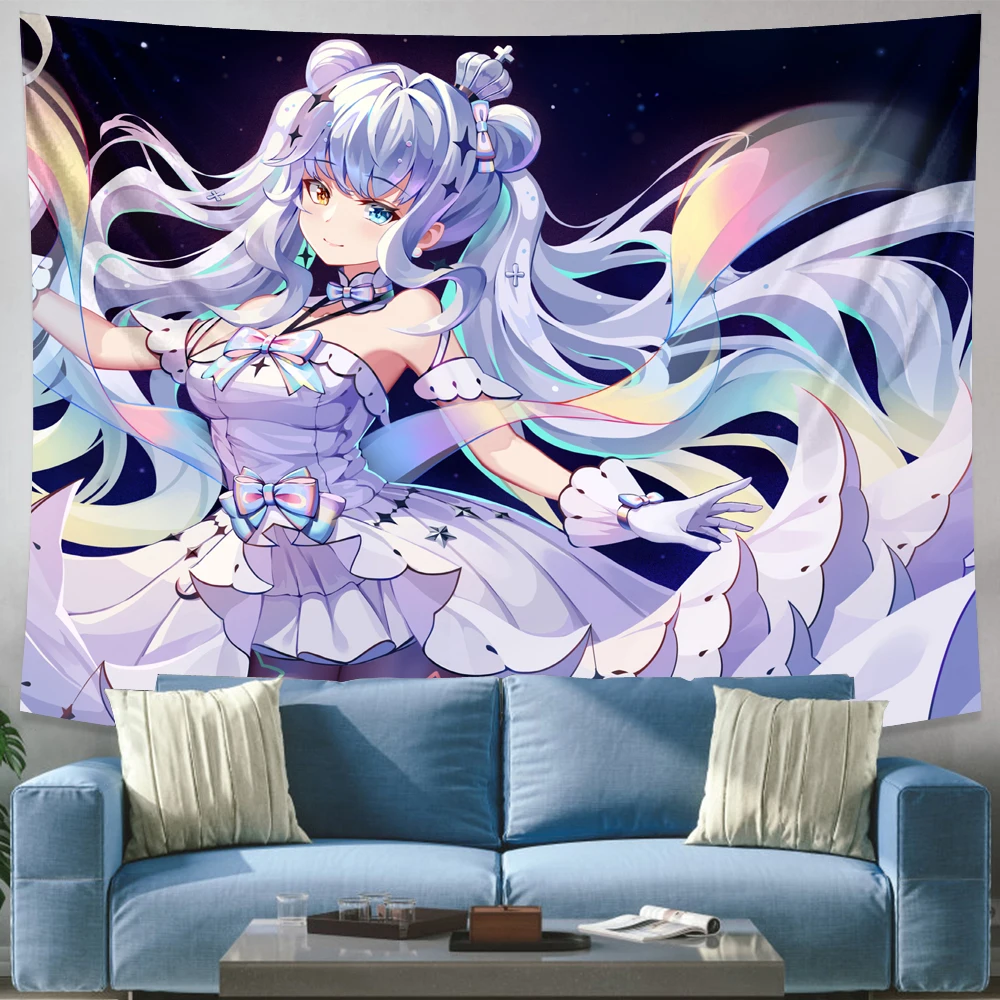 

Японская красивая девушка Kawaii настенный гобелен аниме Богемный Хиппи украшение спальни фон ковер подушка настенная подвеска