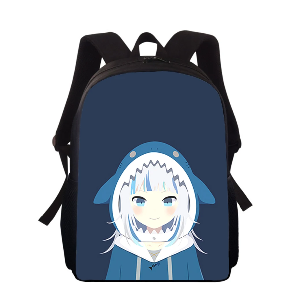 Gawr Gura hololive girl 15” 3D Print Kids Backpack Primary School Bags for Boys Girls Back Pack Students School Book Bags