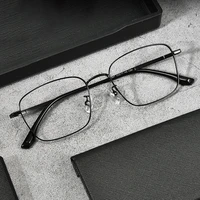 new pure titanium men glasses frame with recipe vacuum ip electronical plating material prescription optical eyewear male specs