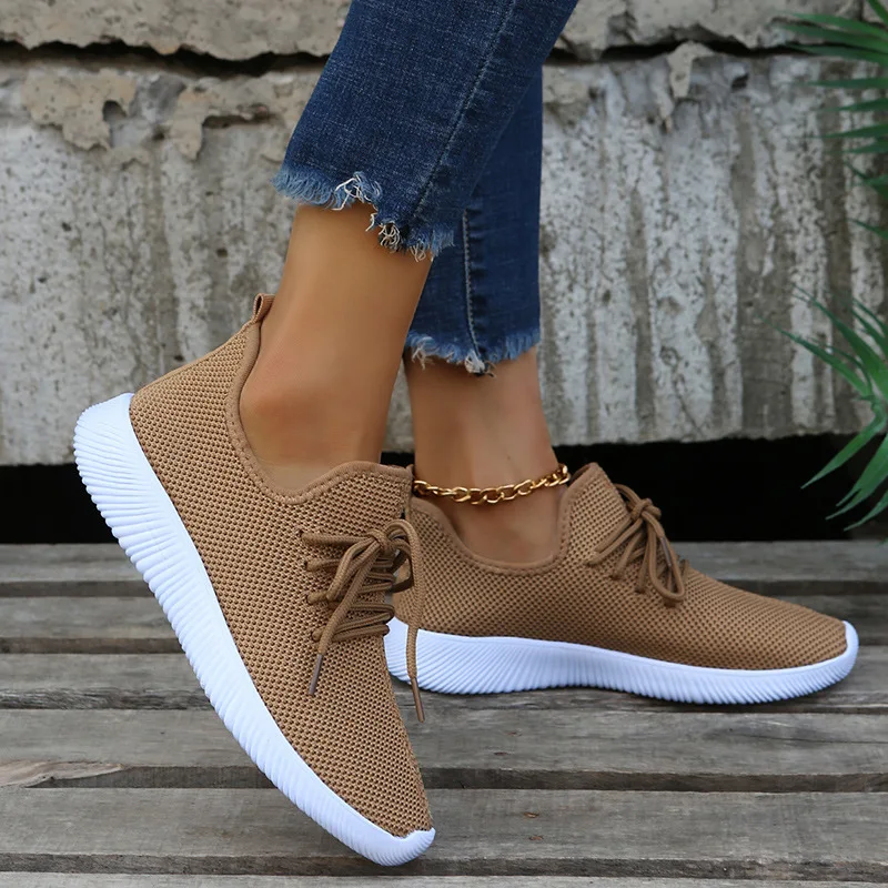 Plus Size Women Shoes 2022 Woven Mesh Running Shoes Soft Bottom Casual Sports Shoes Women's Fashion Luxury Basketball Sneakers