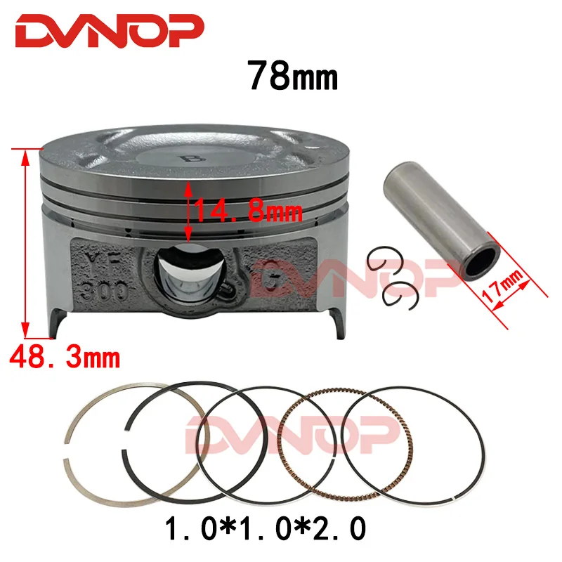 

Набор поршней для мотоцикла, диаметр 78 мм, для Kawasaki KLX300 KLX 300 Loncin YF300