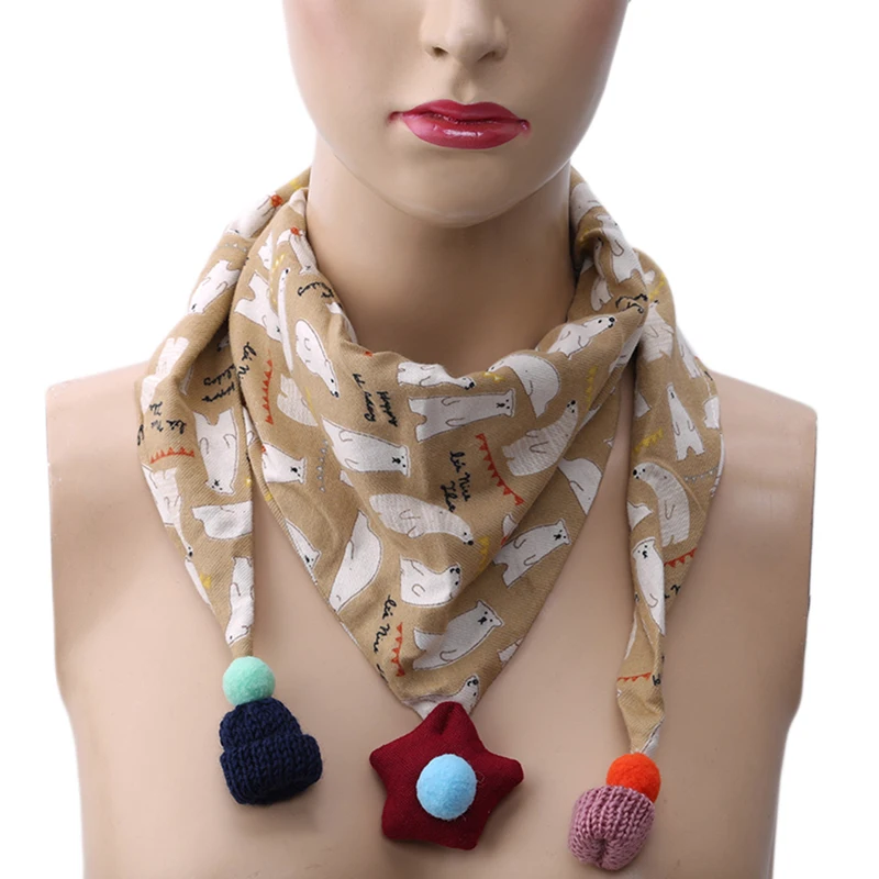 

Spring Baby Girls Animal Print Scarves Fashion Boys Girls Shawl Children Cotton Neck Collars Warm Kids Neckerchief