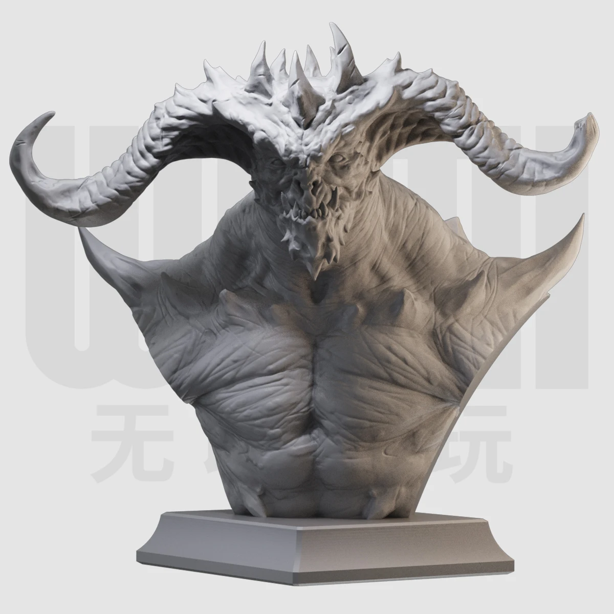 Модель 1/10 бюст герой невероятная GK Смола белая форма