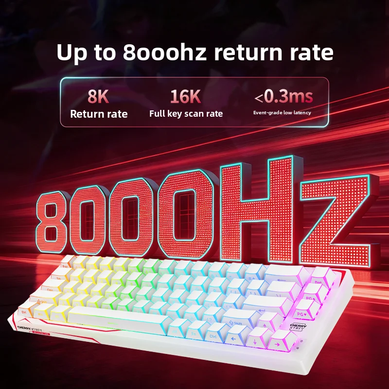 Фото Игровая клавиатура XTRFY K5ULTRA TMR с датчиками Холла, технологией магнитной индукции TMR, низкой задержкой 8k, аксессуар для ПК №2