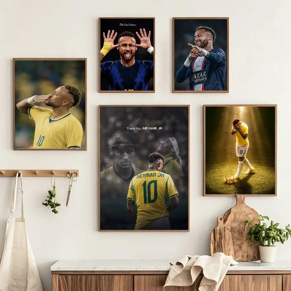 Фото Постер с изображением последнего танцора самбы N-Neymar Jr., настраиваемый, HD, самоклеящийся, водонепроницаемый, для украшения стен №1