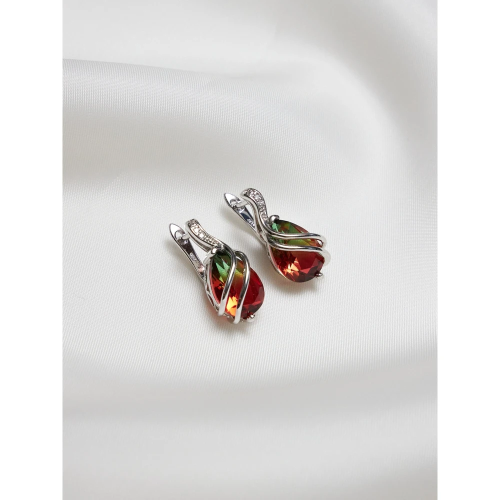 Серьги женские украшение циркон бижутерия |