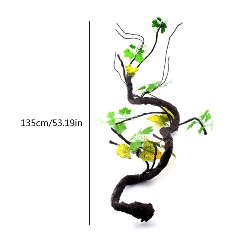 Рептилии растения искусственные лозы для восхождения декор среды обитания ветки