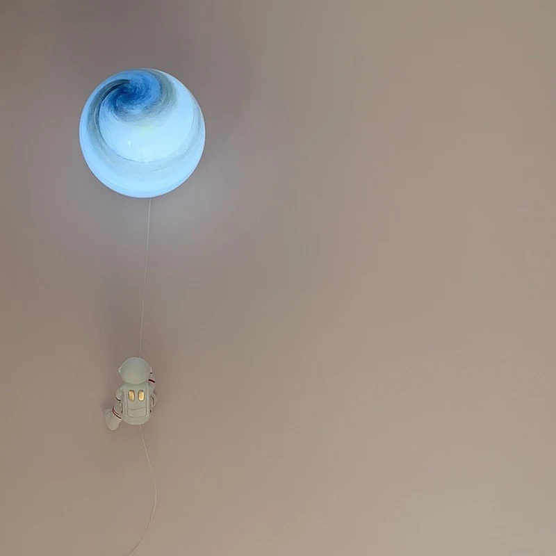 Настенная лампа в скандинавском стиле креативная новая сетчатая красная луна