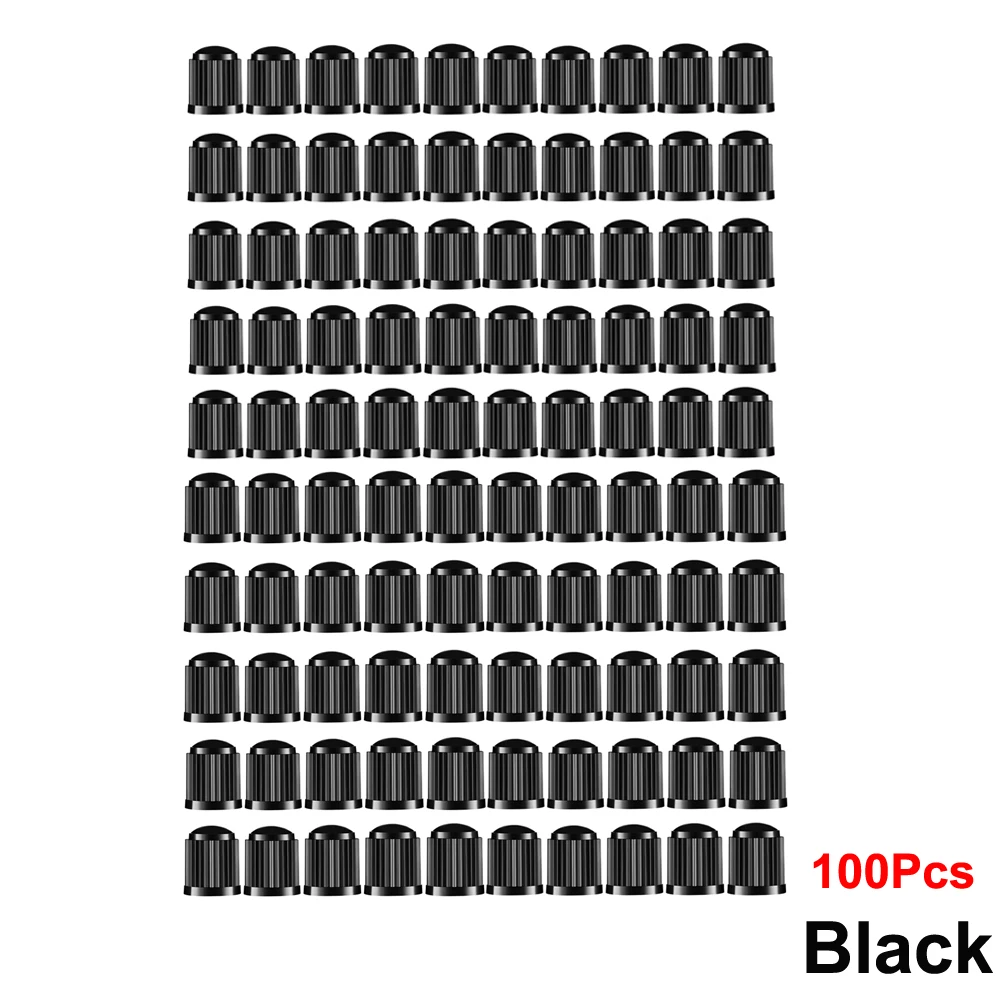 

10/25/50/100 шт. колпачки для клапанов шин, пластиковые пылезащитные чехлы для штока автомобильных шин, универсальные колпачки для клапанов для автомобилей, мотоциклов, велосипедов, велосипедов