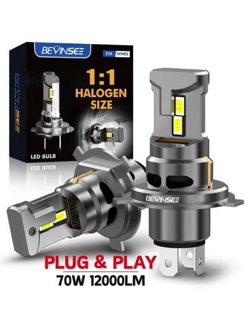 BEVINSEE H4 H7 H1 Светодиодные автомобильные фары 70 Вт 12000LM CANBUS Wireless Turbofan H11 9005 HB3 9006 HB4 H3 H27 880 881 Светодиодные противотуманные фары 12 В for 	Chery Tiggo for Kia Rio for Hyundai Solaris