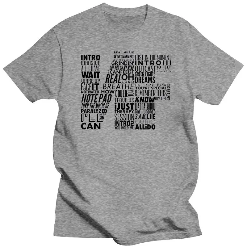 Camisa de rapero NF para hombre Camiseta algodón con palabra colaboración Hip-Hop