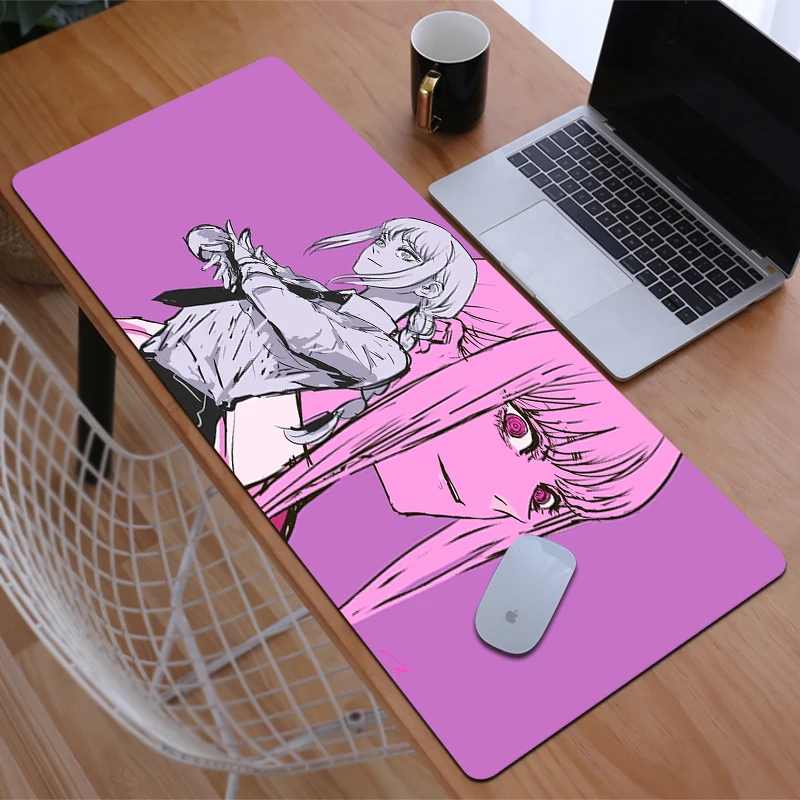 

Mouse Pad Gamer Keyboard Gaming Mat Chainsaw Man Deskmat Kawaii Xxl Pads Pc Mause Laptop Rubber Mats Accessories Cabinet Laptops