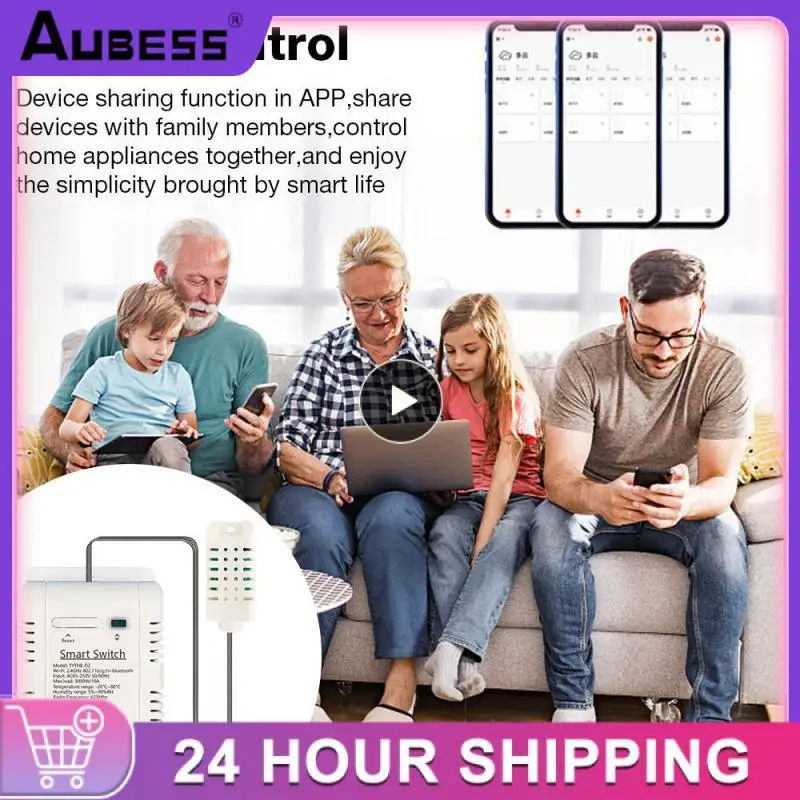 

Смарт-датчик температуры и влажности, 16 А, 2/3/5 шт.