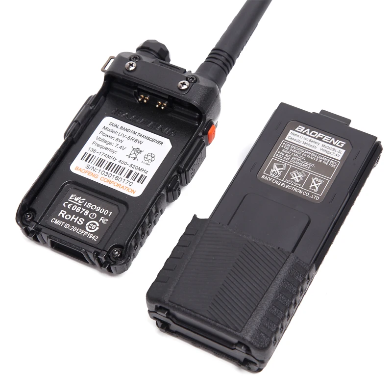 4PCS Baofeng Walkie Talkie UV-5R CB Radio 5W 8W 1800mAh 3800mAh Ham Radio Dual Band VHF UHF UV5R 2 Way Radio for Hunting Radios
