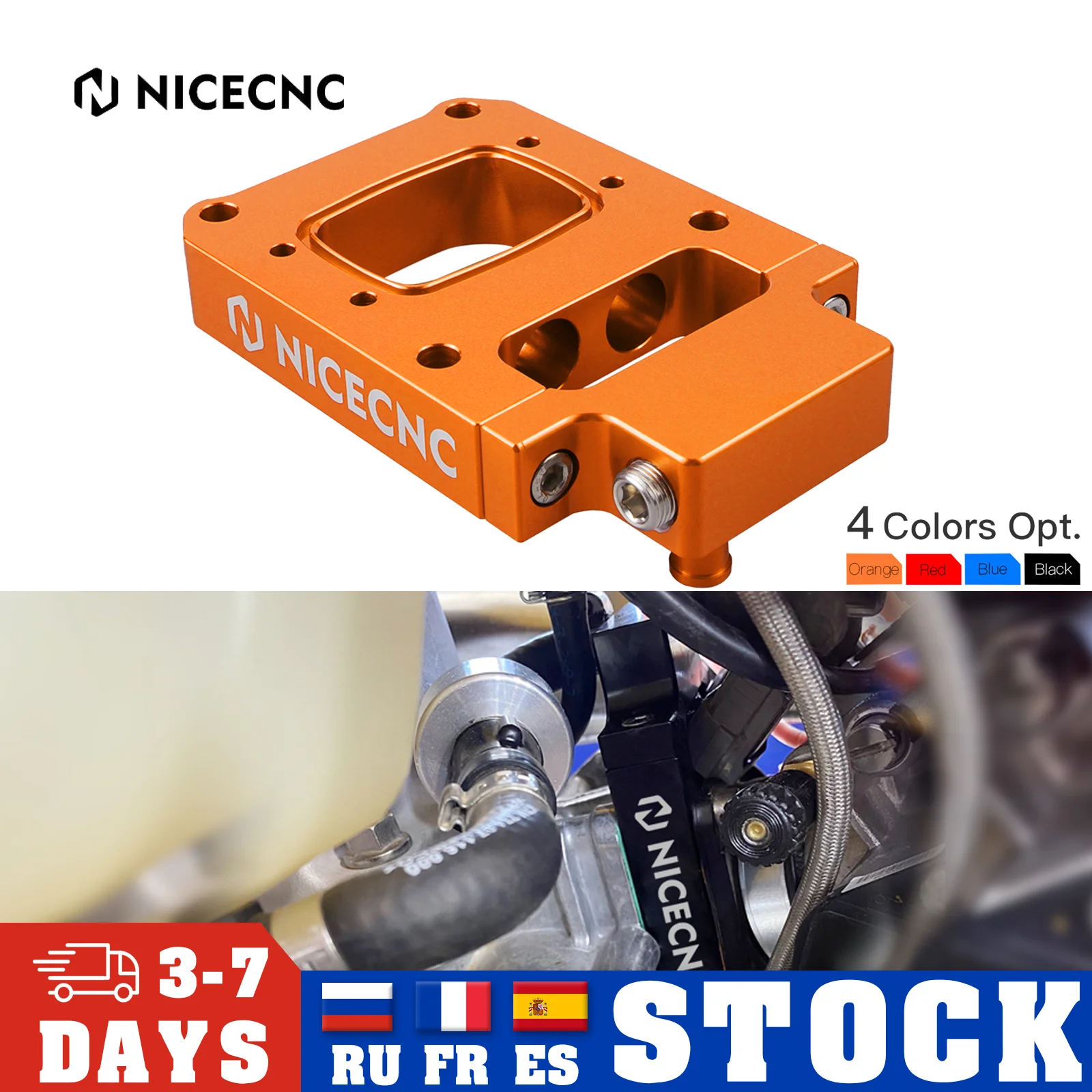 Комплект блоков для переустановки топливного инжектора NiceCNC TPI для KTM EXC XCW XC 150 250 300 TPI, шесть дней, 2018-2023, релокатор инжектора Комплект блоков для переустановки топливного инжектора NiceCNC TPI для KTM EXC XCW XC 150 250 300 TPI, шесть дней, 2018-2023, релокатор инжектора