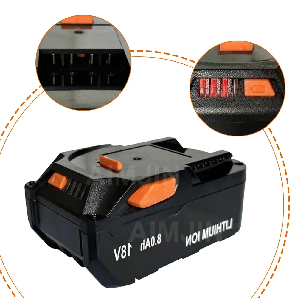 Для аккумулятора AEG 18 В литий-ионный аккумулятор 8 0 Ач для RIDGID R 840087 Р 840085 L1815R L1850R
