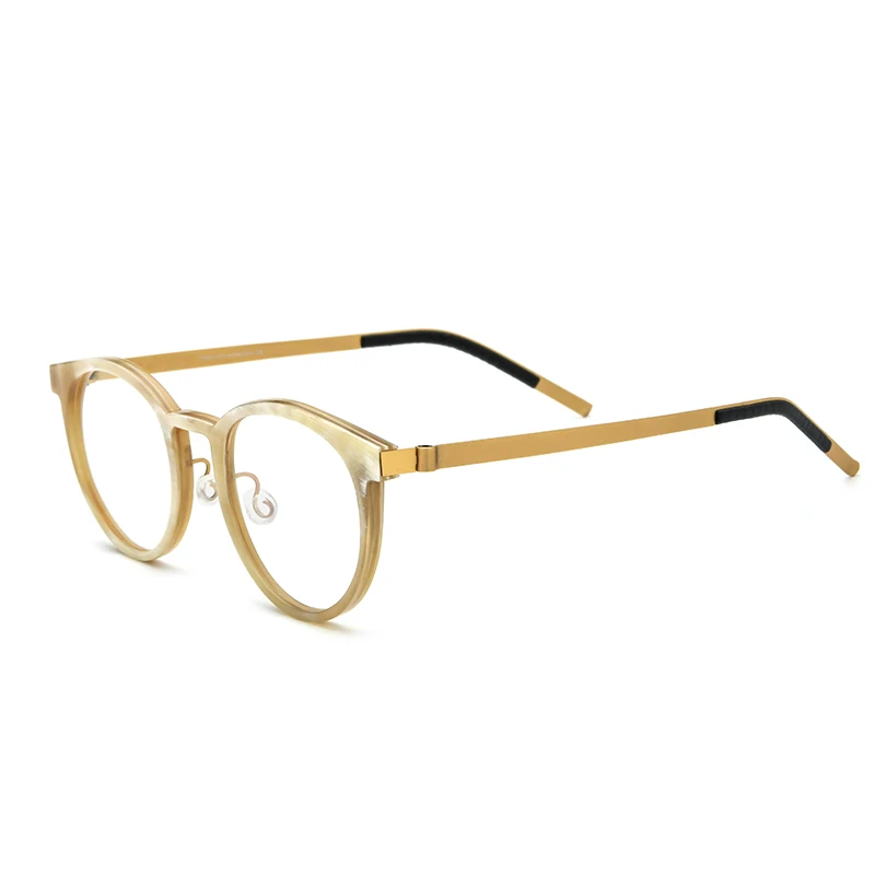 

Natural Black Buffalo Horn Hand-made Luxury Glasses Frame Prescription Glasses Men Myopia Eyeglasses Frames for Men Glasses