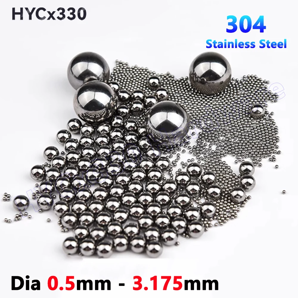 Шарики из нержавеющей стали 304 0.5-3.175 мм 1000 шт