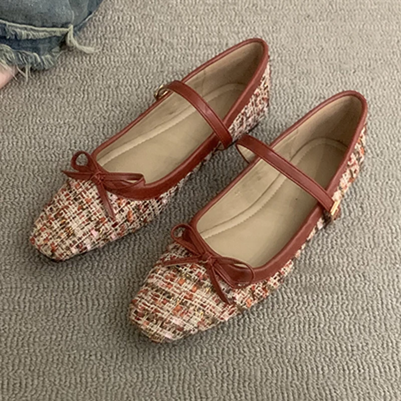 

Женские туфли-оксфорды из ПУ кожи, с квадратным носком и бантом