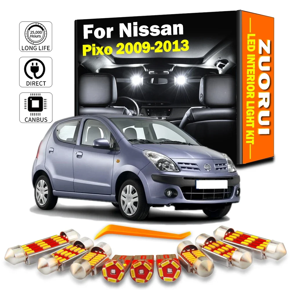 5 шт. Автомобильные светодиодные лампы для Nissan Pixo 2009 2010 2011 2012 2013