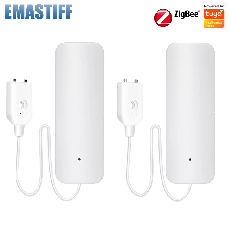 

Tuya ZigBee Smart Home Water Sensor Leak Detector Flood Water leakage Alarm Works With Tuya Zigbee Hub