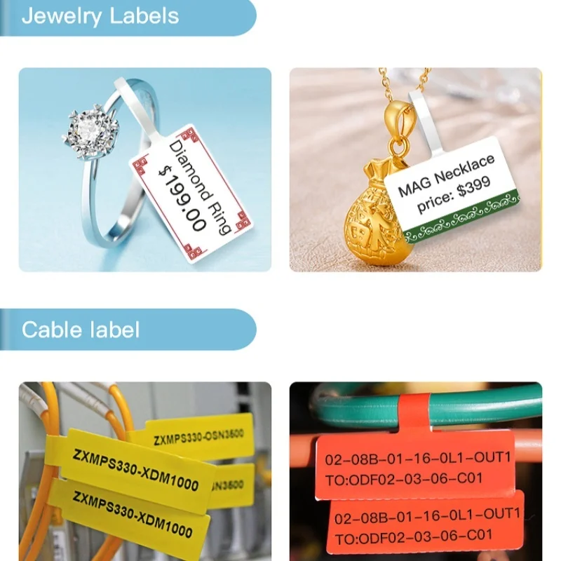 Niimbot наклейка бумага рулон этикеток портативный крошечный принтер круглый